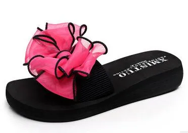 2017 Bow Thong Jelly Shoes Woman Jelly Flip Flops Women Sandals Ladies Flat Slippers Zapatos Mujer Sapatos Femininos b1