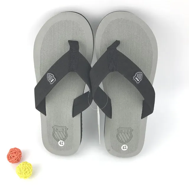 2017 New Flat Sandals slippers men summer Bakham Leisure Soft Flip Flops men EVA Beach Sandals For Men plus Size men's slippers