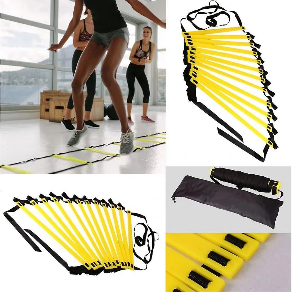 2M 4Rung Agility Speed Ladder Stairs Nylon Straps Training Ladders Agile Staircase For Fitness Soccer Football Speed Ladder Equipment