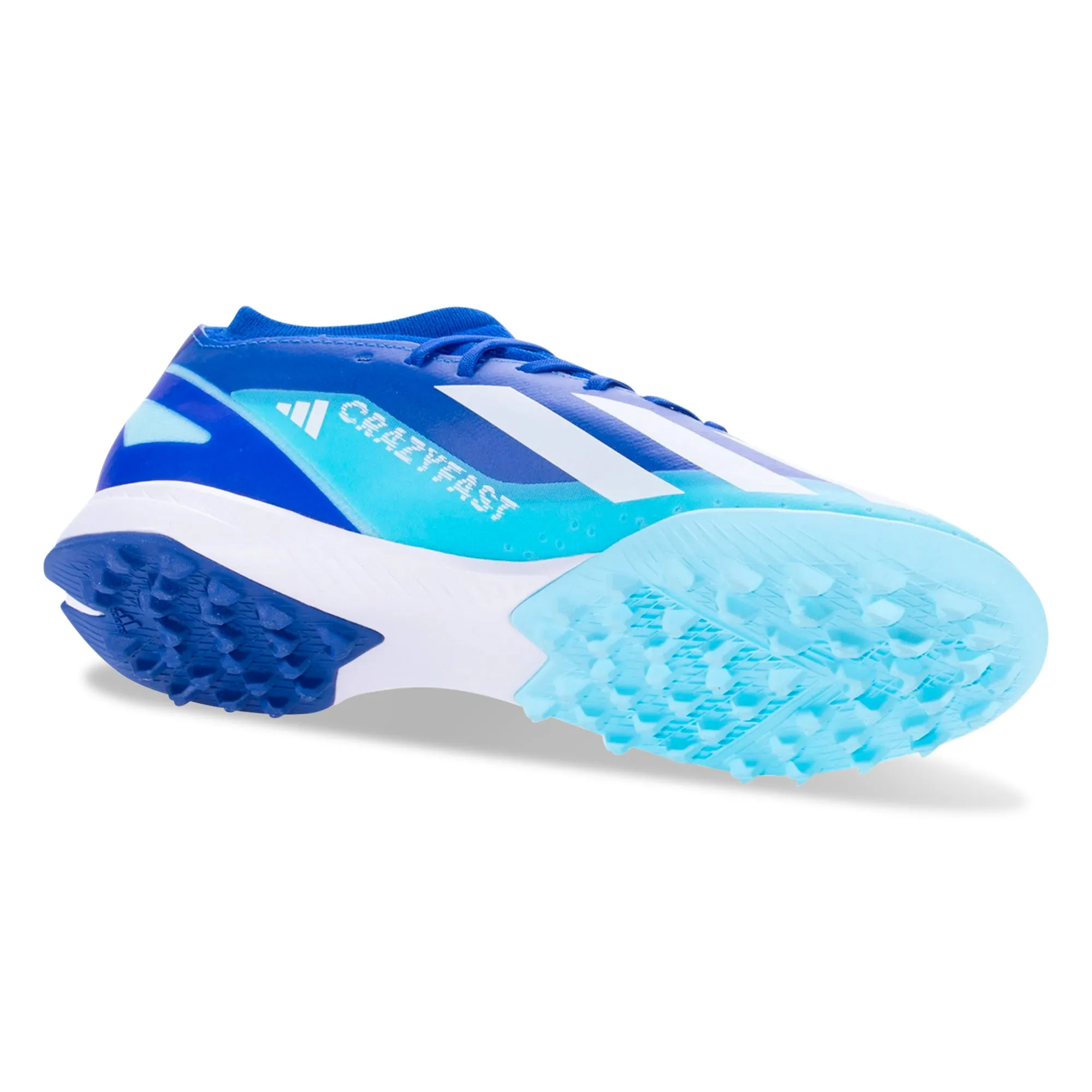 adidas X Crazyfast.3 Turf Soccer Shoes (Bright Royal/Cloud White/Solar Red)