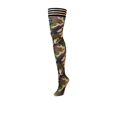 Alex - Thigh High - C - Camouflage