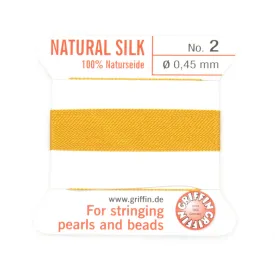 Amber Silk Thread 0.45mm x 2m - Pack of 1