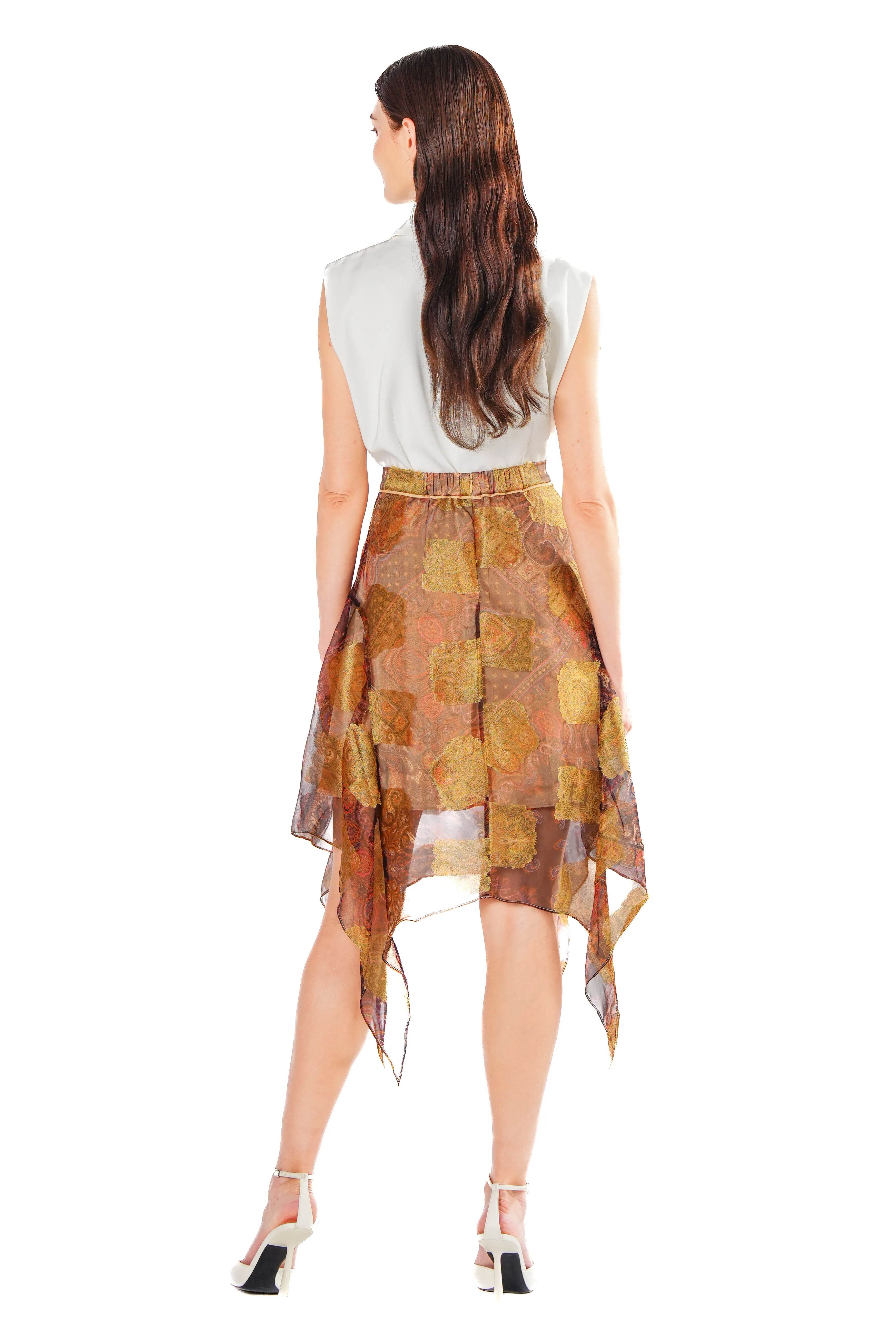 Ares Scarf Hem Skirt