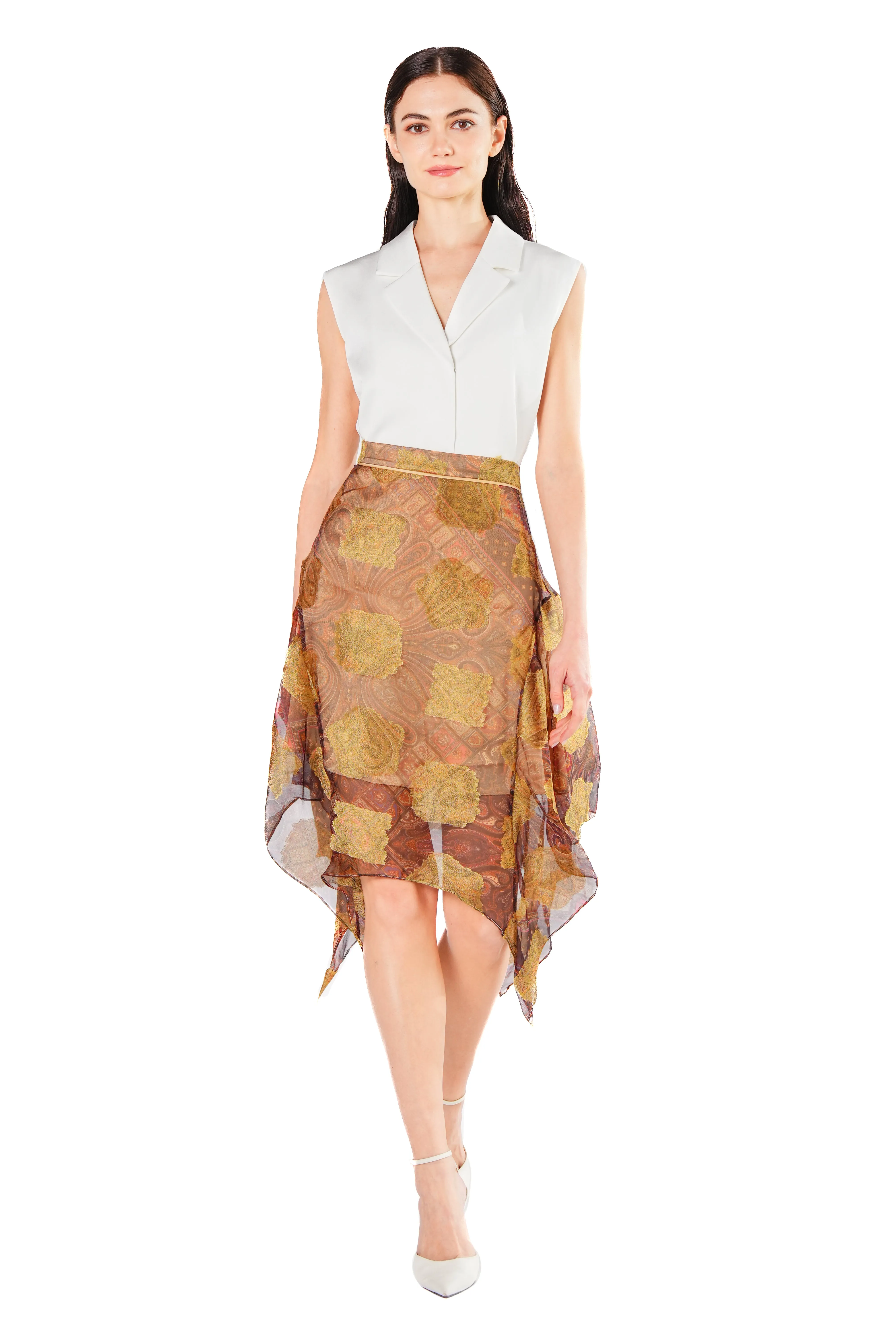 Ares Scarf Hem Skirt