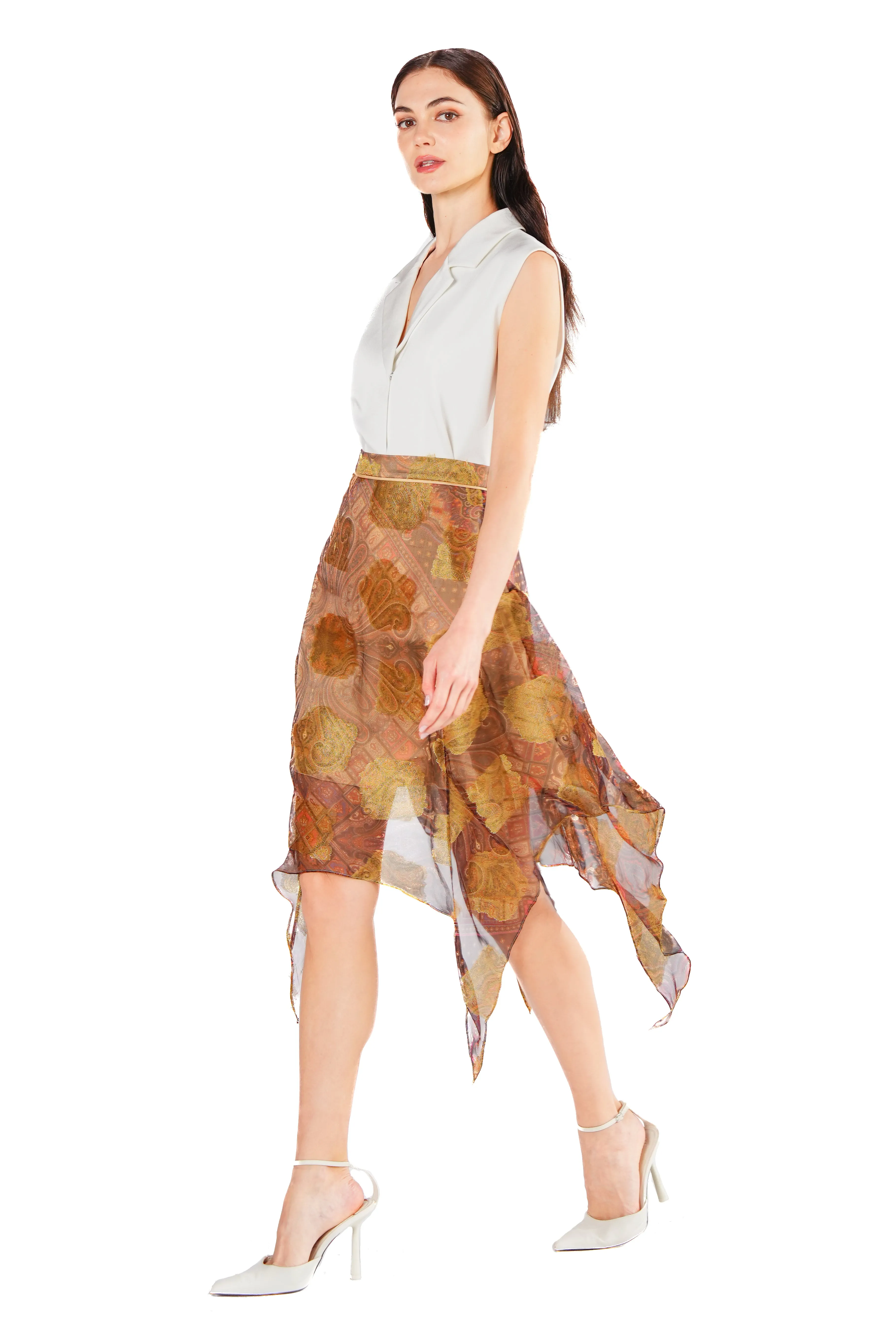 Ares Scarf Hem Skirt