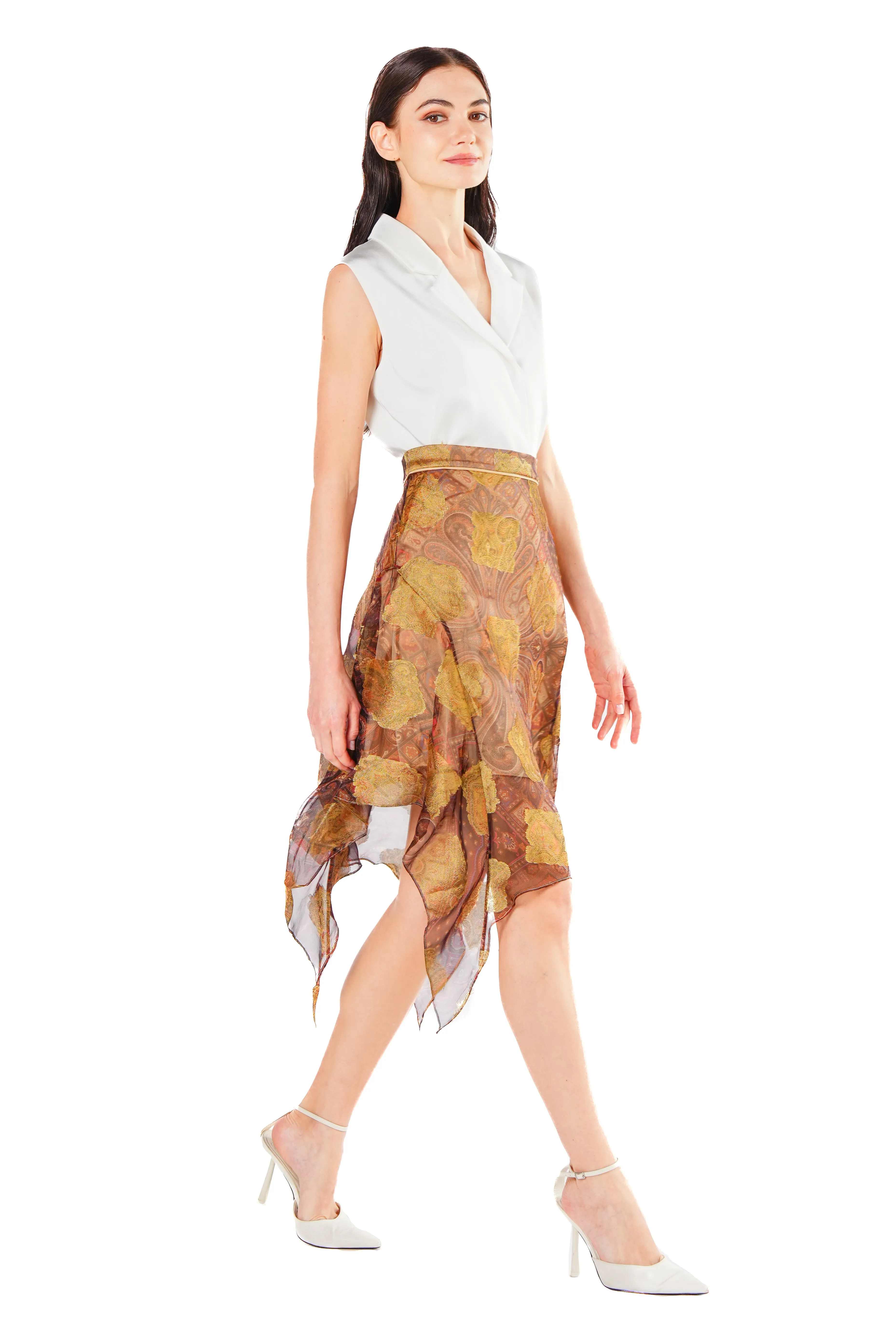 Ares Scarf Hem Skirt