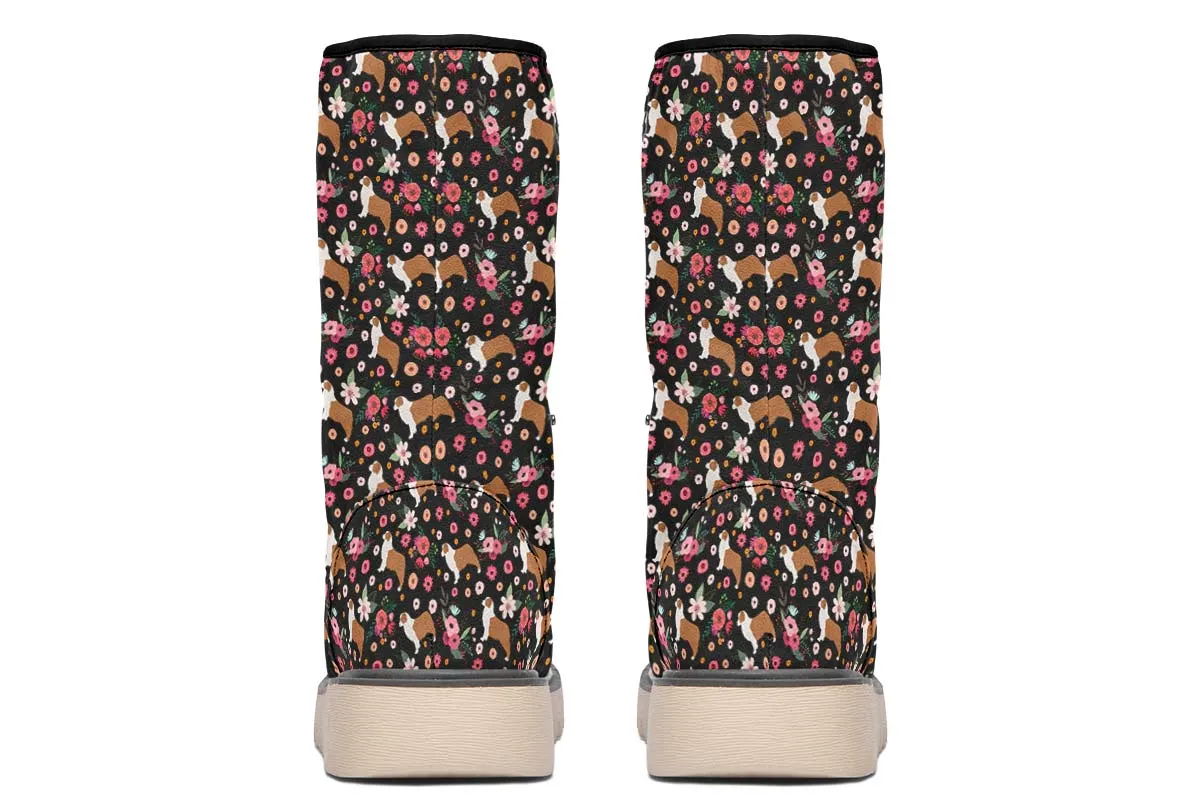 Australian Shepherd Flower Polar Vibe Boots