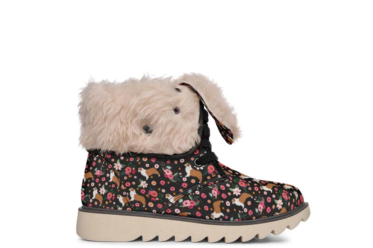 Australian Shepherd Flower Polar Vibe Boots