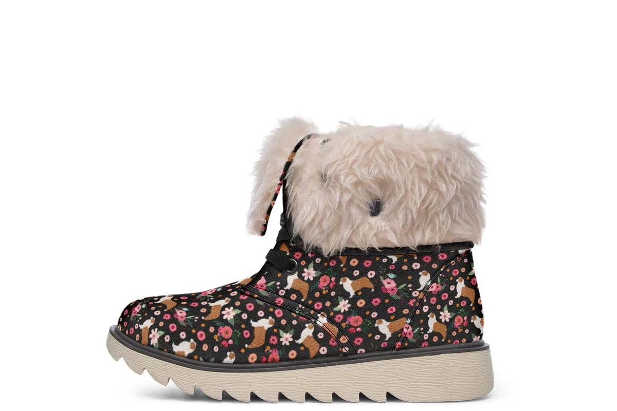 Australian Shepherd Flower Polar Vibe Boots