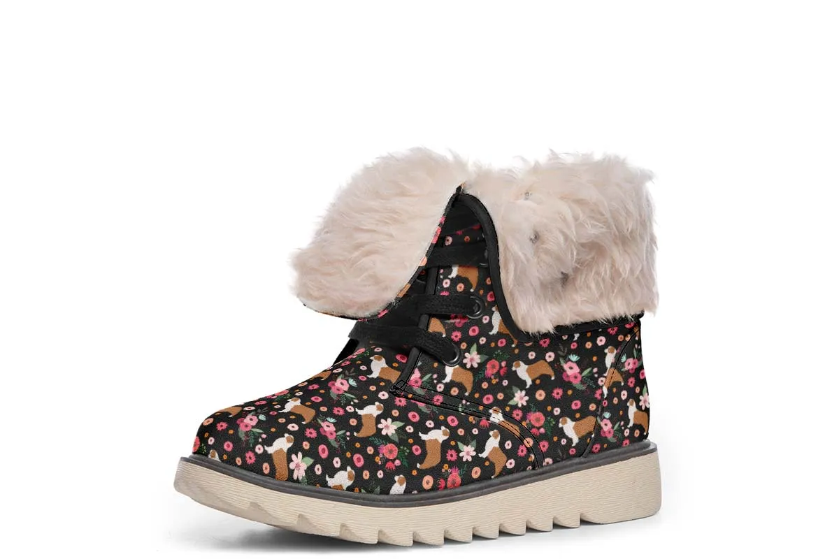 Australian Shepherd Flower Polar Vibe Boots