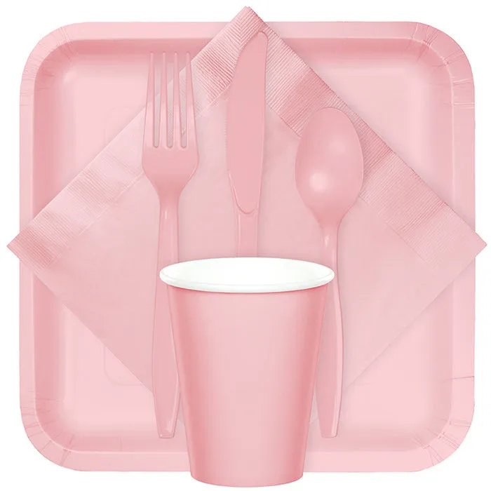 Bulk Pack of 100 Classic Pink Luncheon Napkins 2Ply