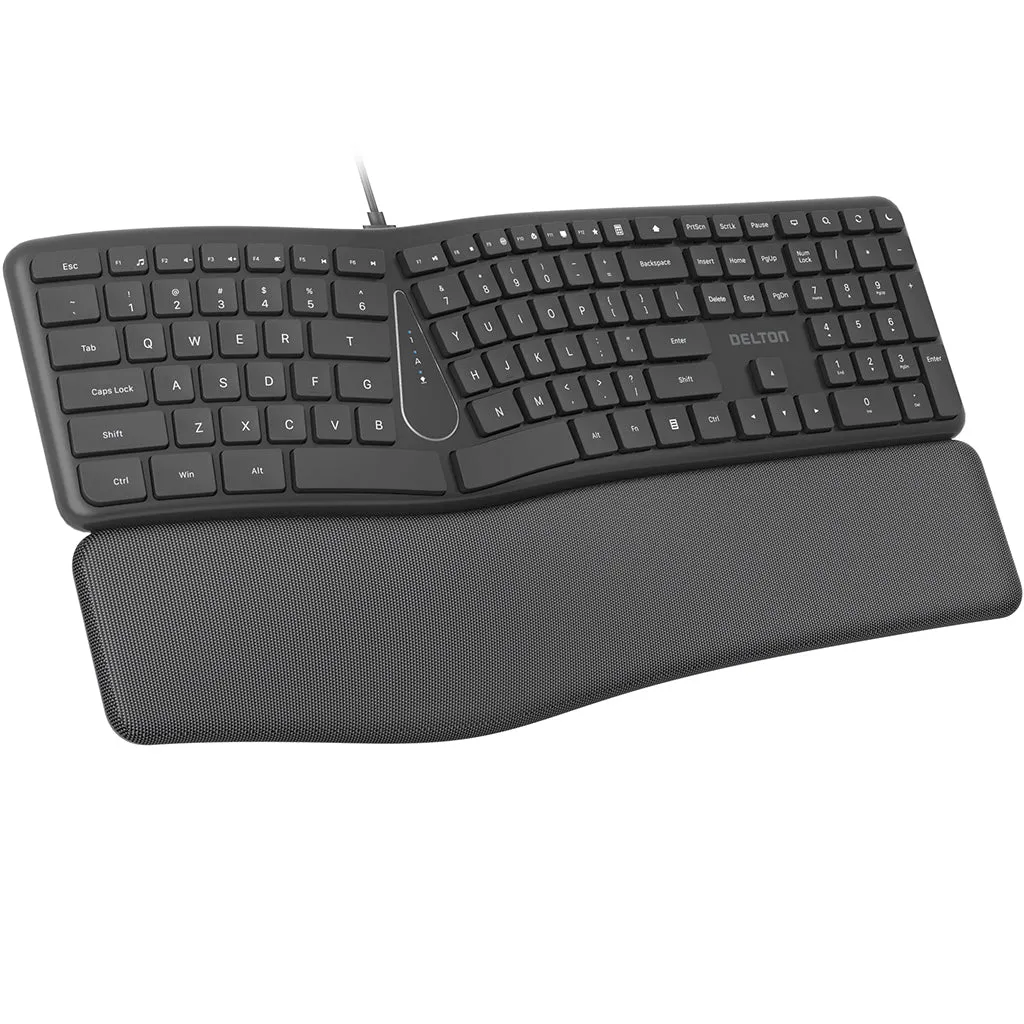 Delton KB250 Ergonomic USB Computer Keyboard