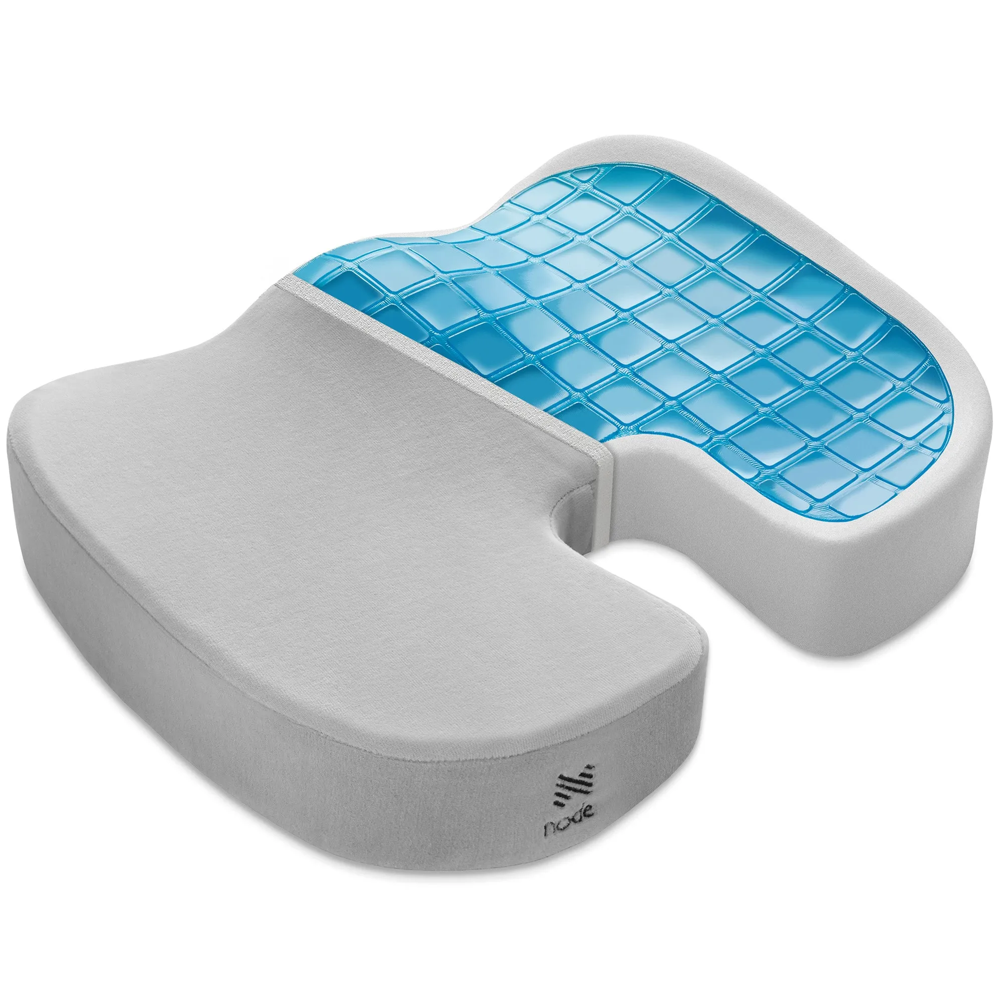 Gel-Enhanced Memory Foam Ergonomic Seat Cushion by Node