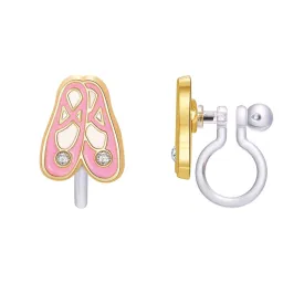 Girl Nation - CLIP ON Cutie Earrings- Ballet Slippers