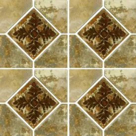 Gold, 6" x 6" Deco - Porcelain Pool Tile