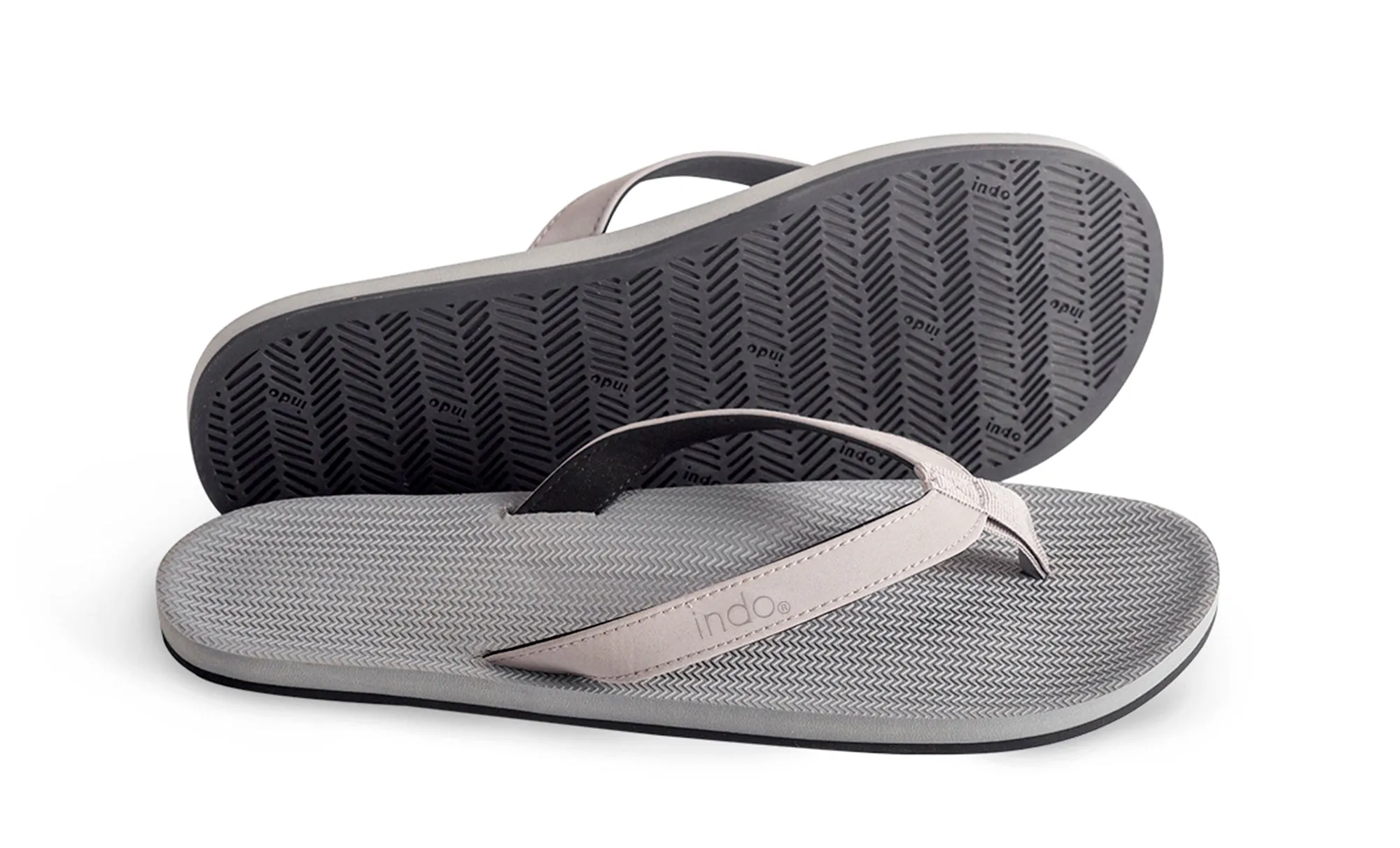 Indosole Essentials Flip Flops Men Granite