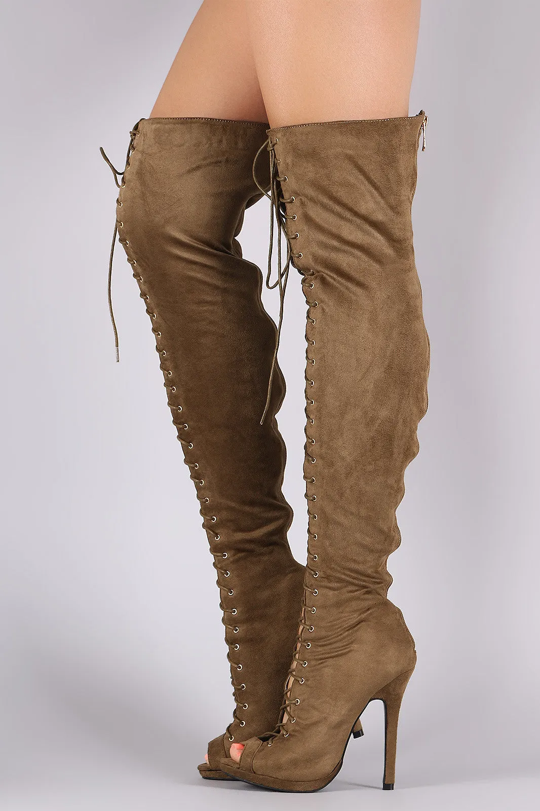 Jenni - Stiletto Heeled Over-The-Knee Boots