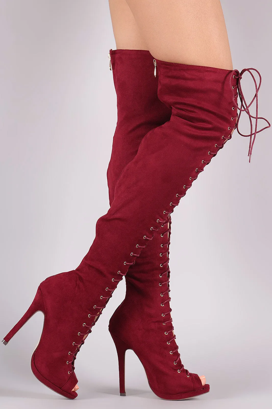 Jenni - Stiletto Heeled Over-The-Knee Boots