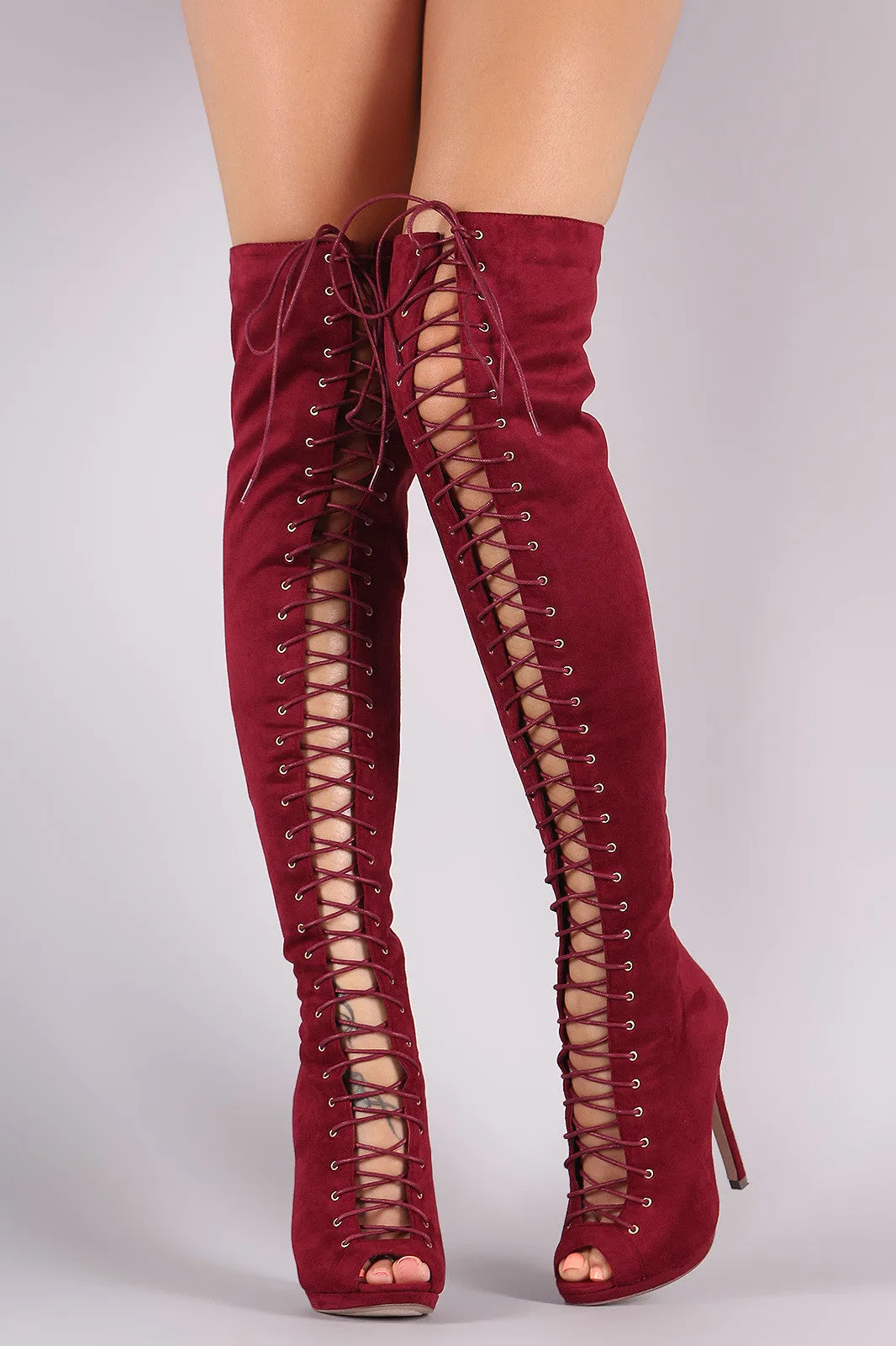 Jenni - Stiletto Heeled Over-The-Knee Boots