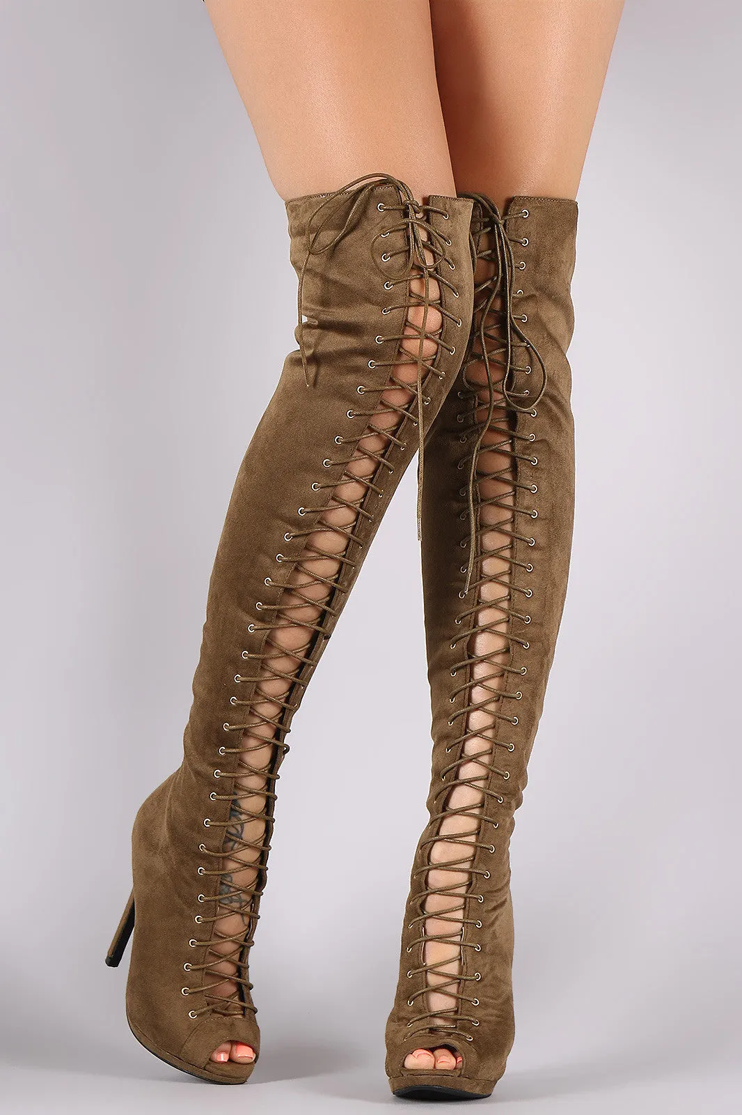 Jenni - Stiletto Heeled Over-The-Knee Boots