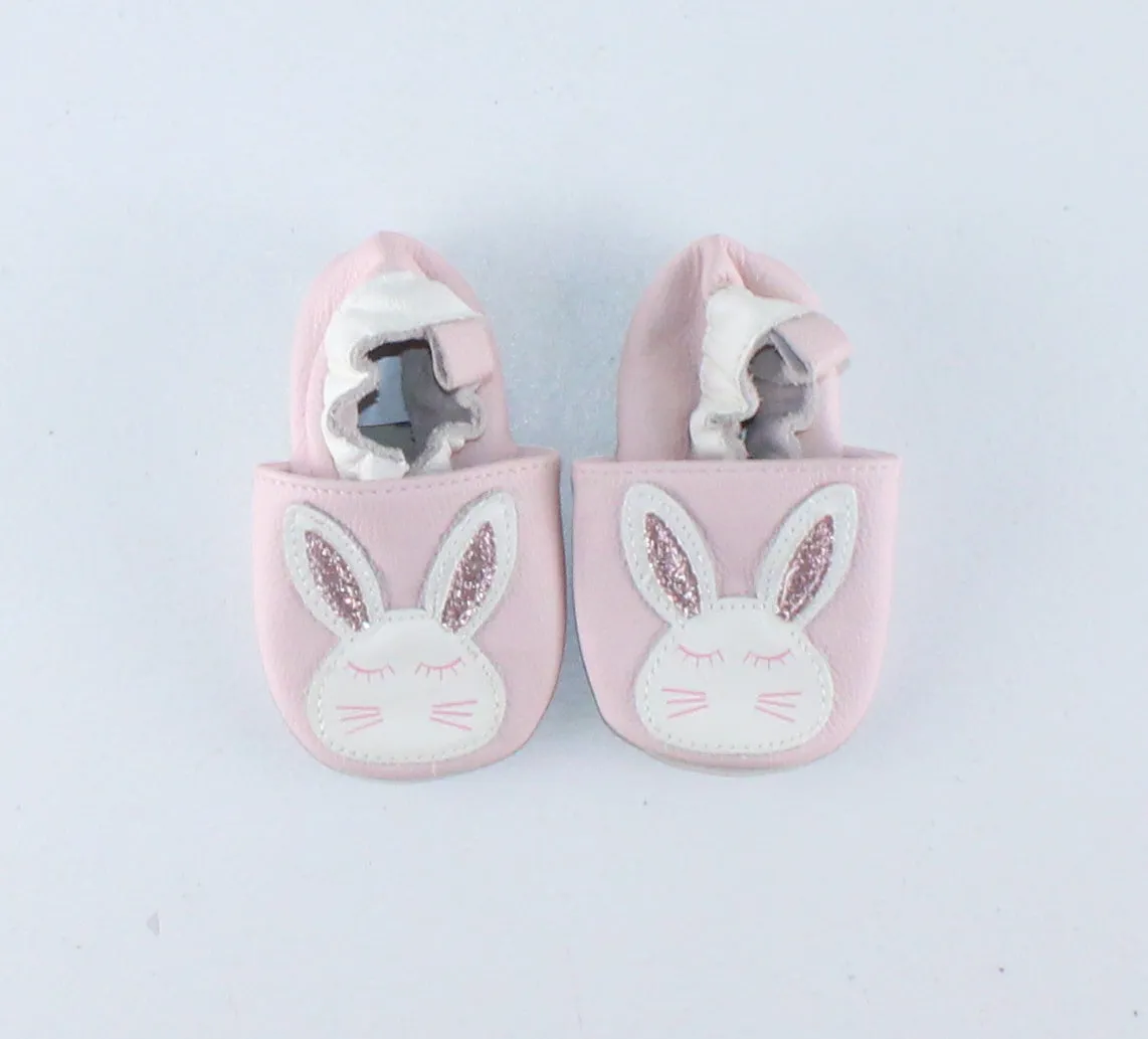 JOE FRESH BUNNY SLIP ONS SMALL (APPROX 0-6M) PRE-LOVED