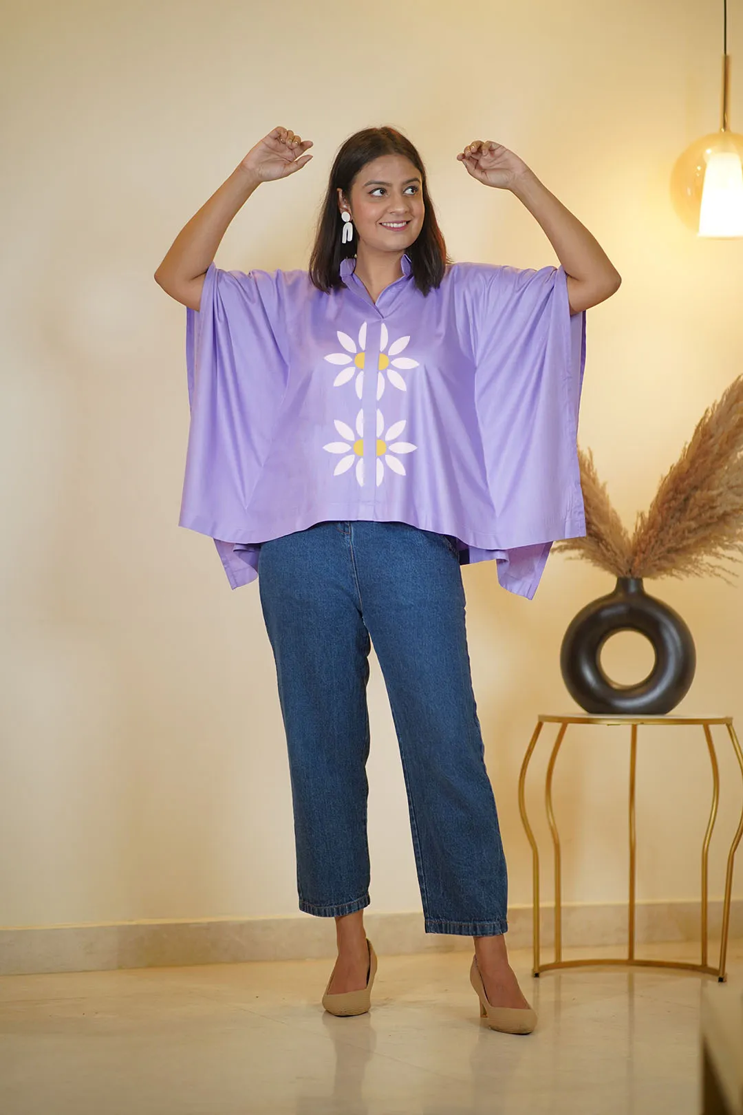 Lavender Kaftan Top - Aster