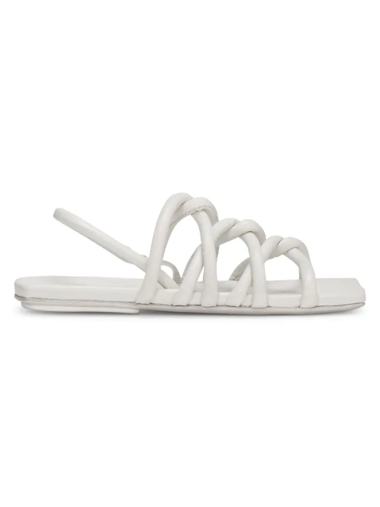 Marsèll strappy leather sandals in Bianco