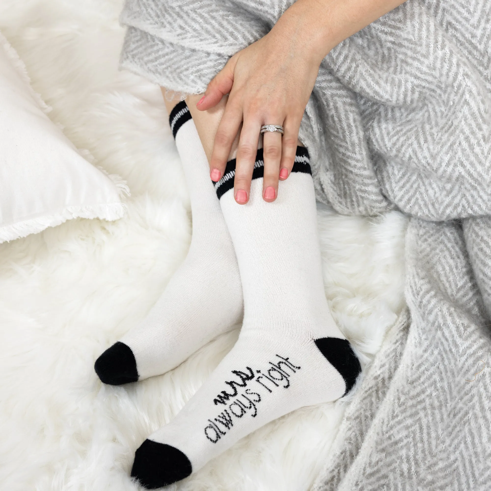 Mrs. Always Right Ladies Crew Sock