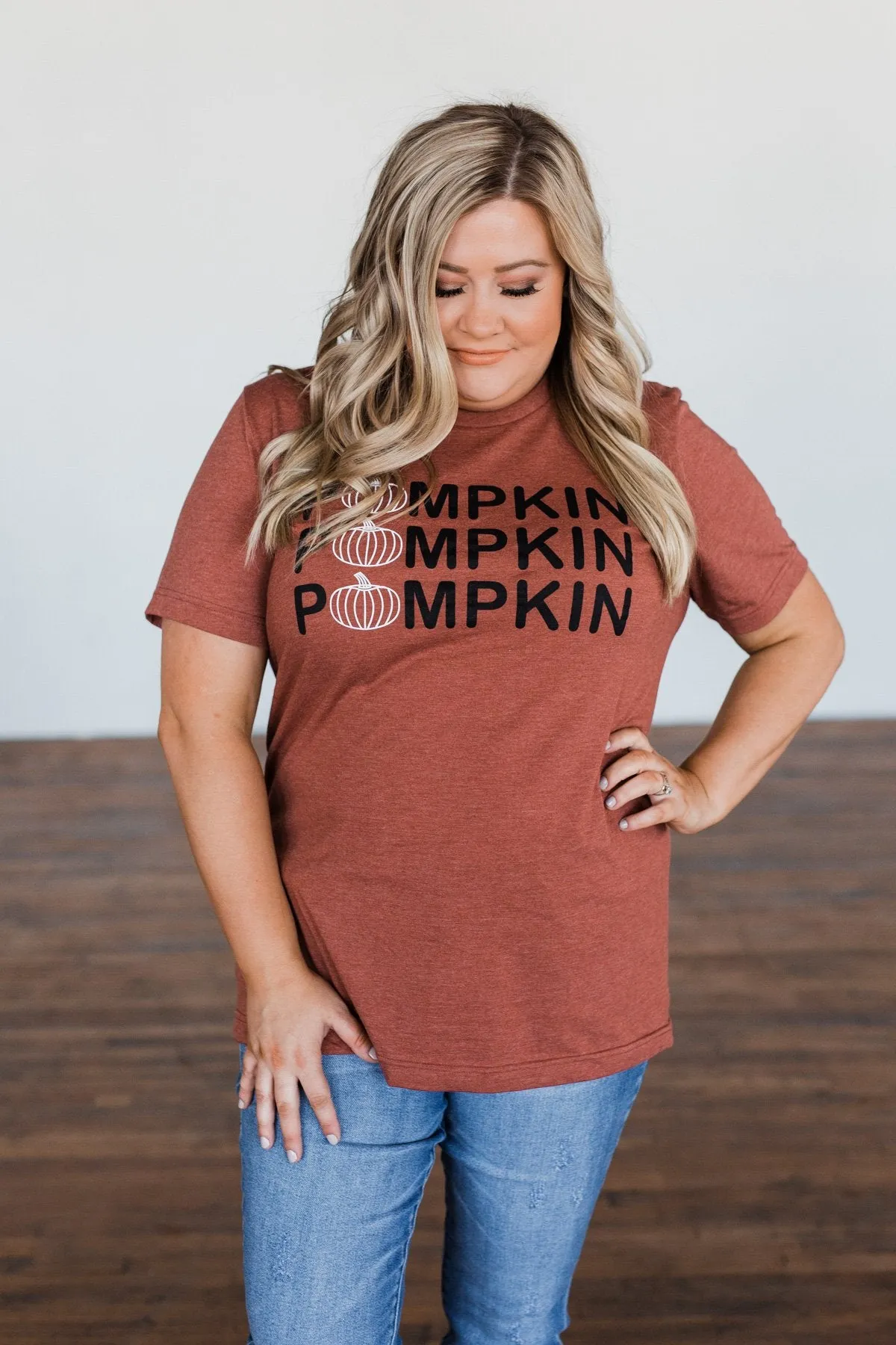 "Pumpkin Pumpkin Pumpkin" Graphic Tee- Brick