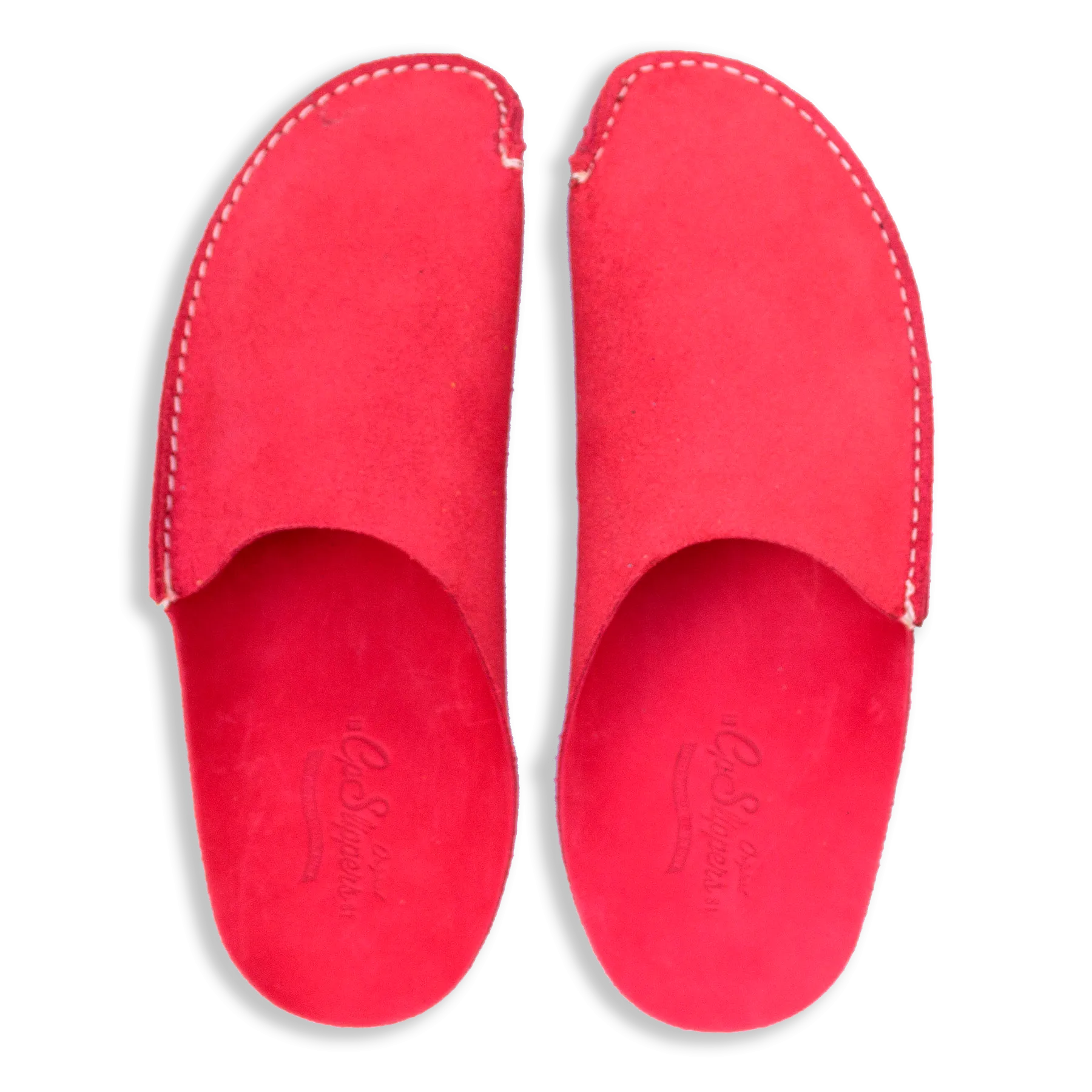 Red CP Slippers Minimalist