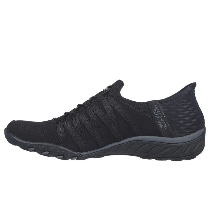 Skechers Breathe Easy Roll With Me SLIP INS Black