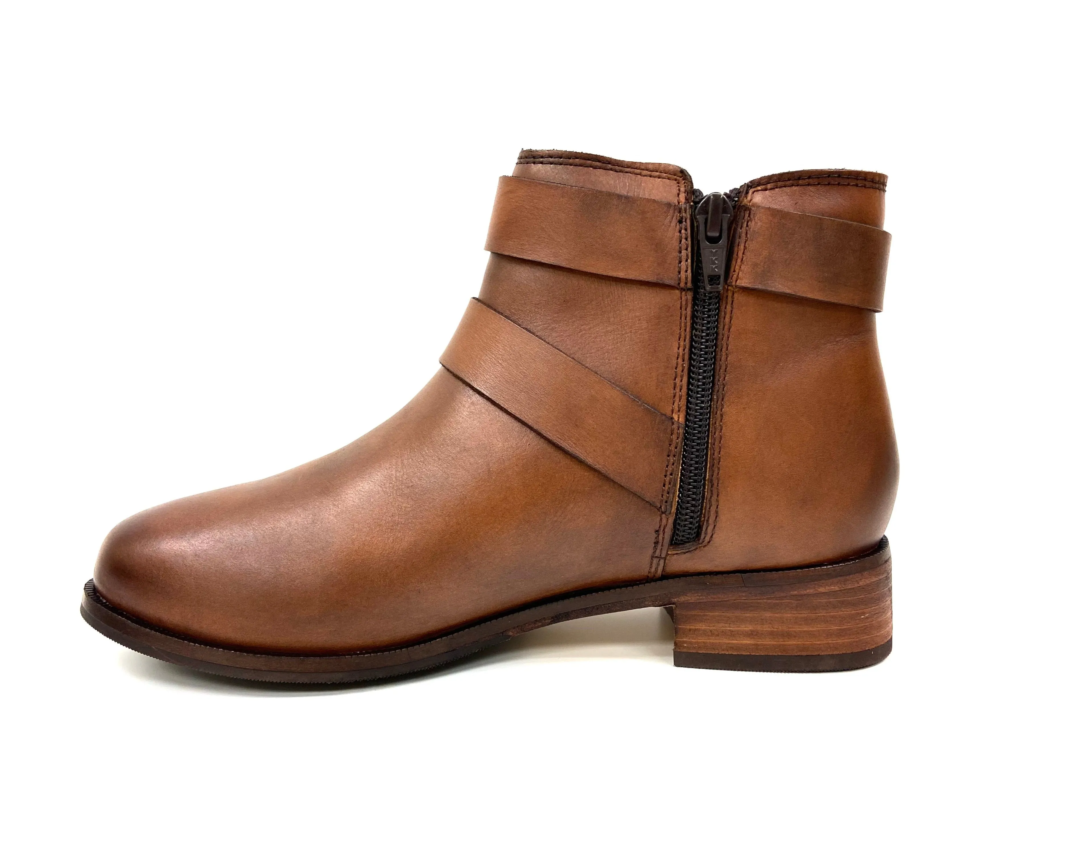 Tillie Tan Stacked Bootie