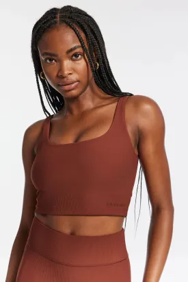 V-Neck Tempo Crop Bra