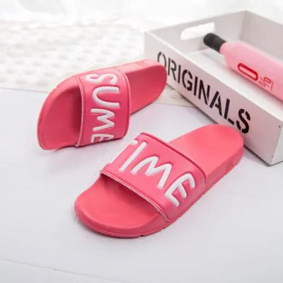 Women Slides Flip Flops Sandals Fashion 2017 Brand Unisex Indoor Home Slippers Casual Summer Comfortable Woman Flats Beach Shoes