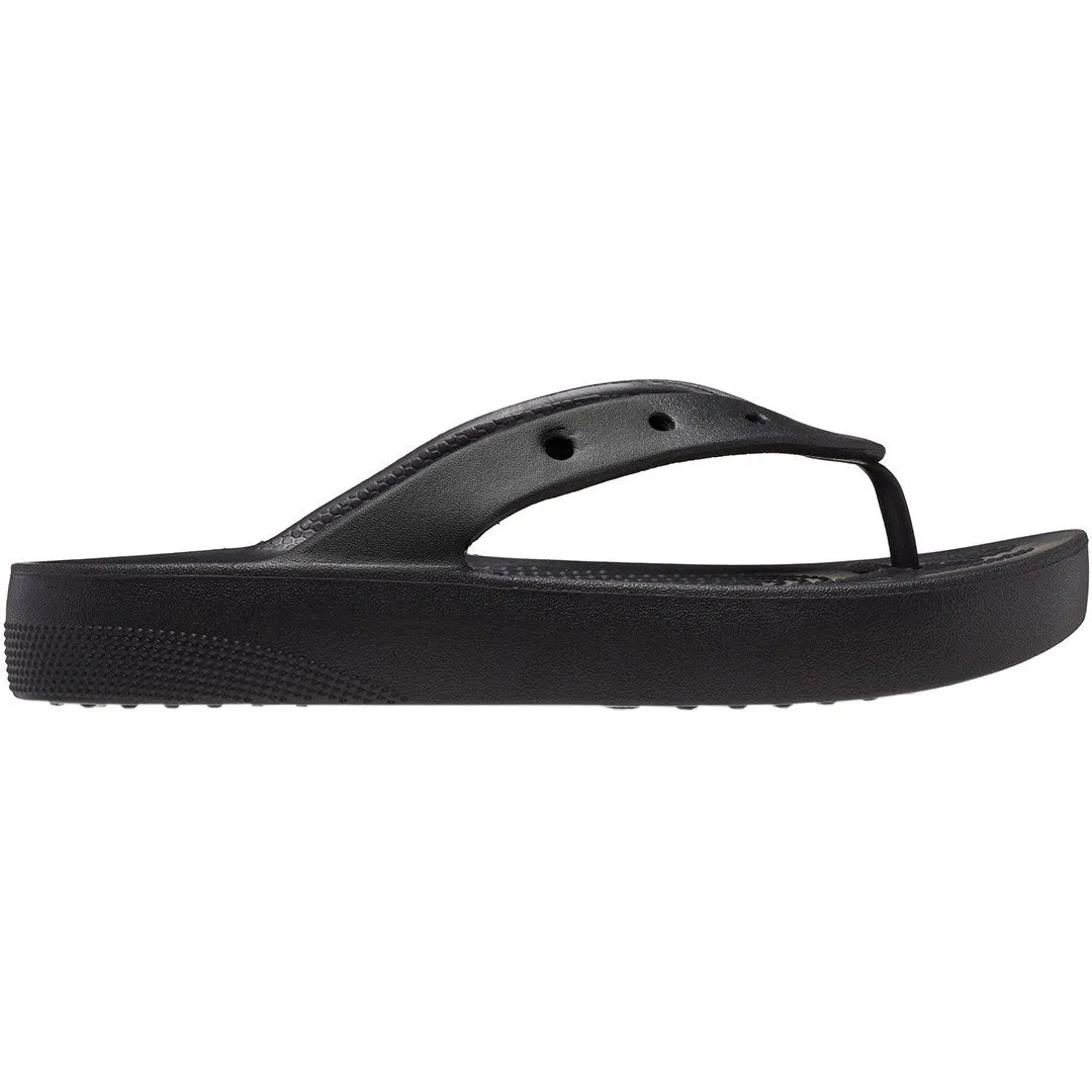 Women's Flip-Flops Crocs Classic Platform Flip Black 207714 001 37-38