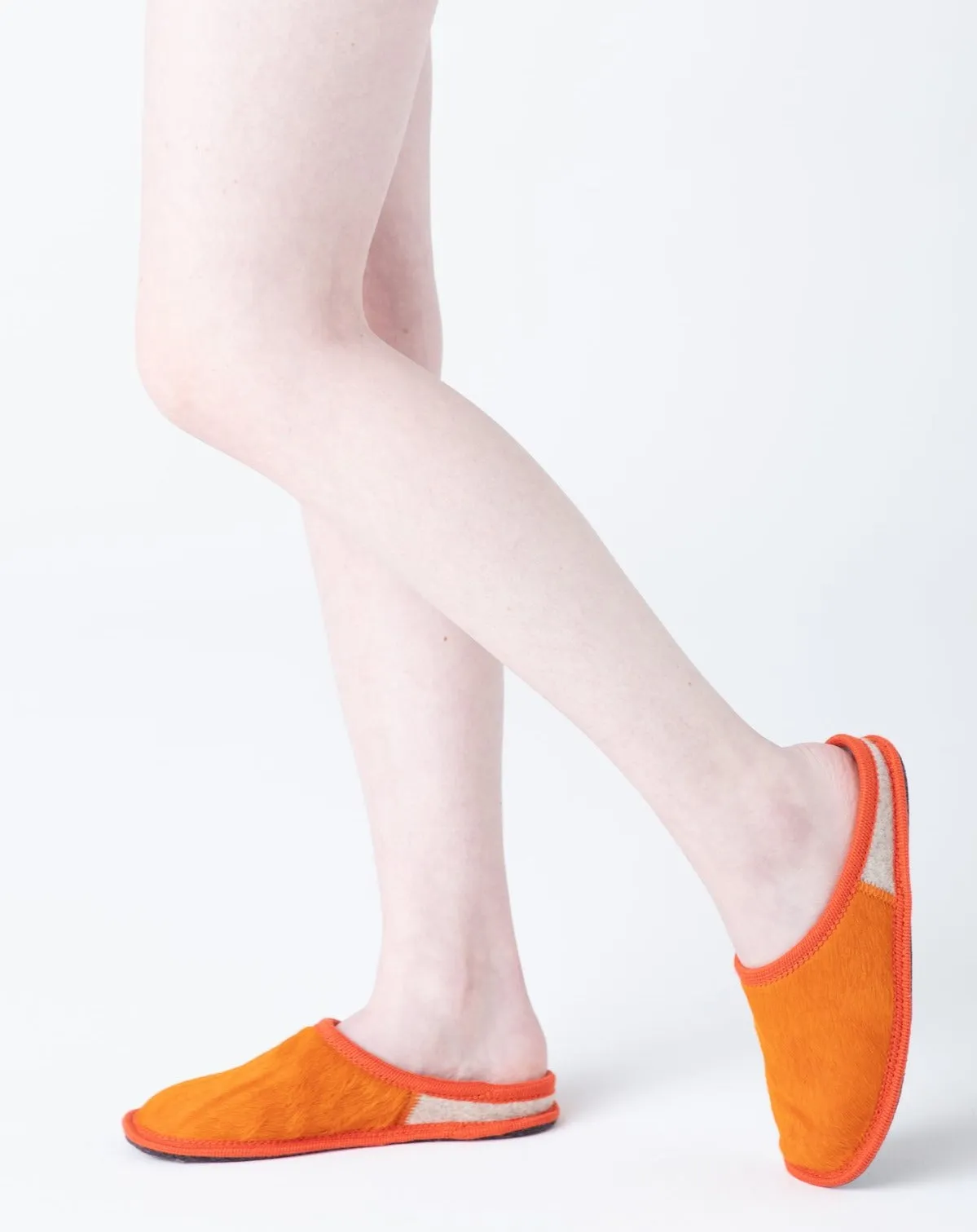 Women's Nuvola Cavallino Slipper Orange Pony